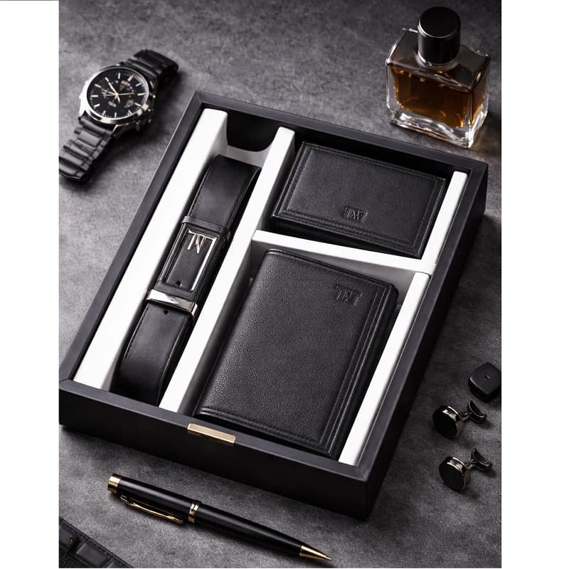 ست کیف و کمربند مشکی مدل M101